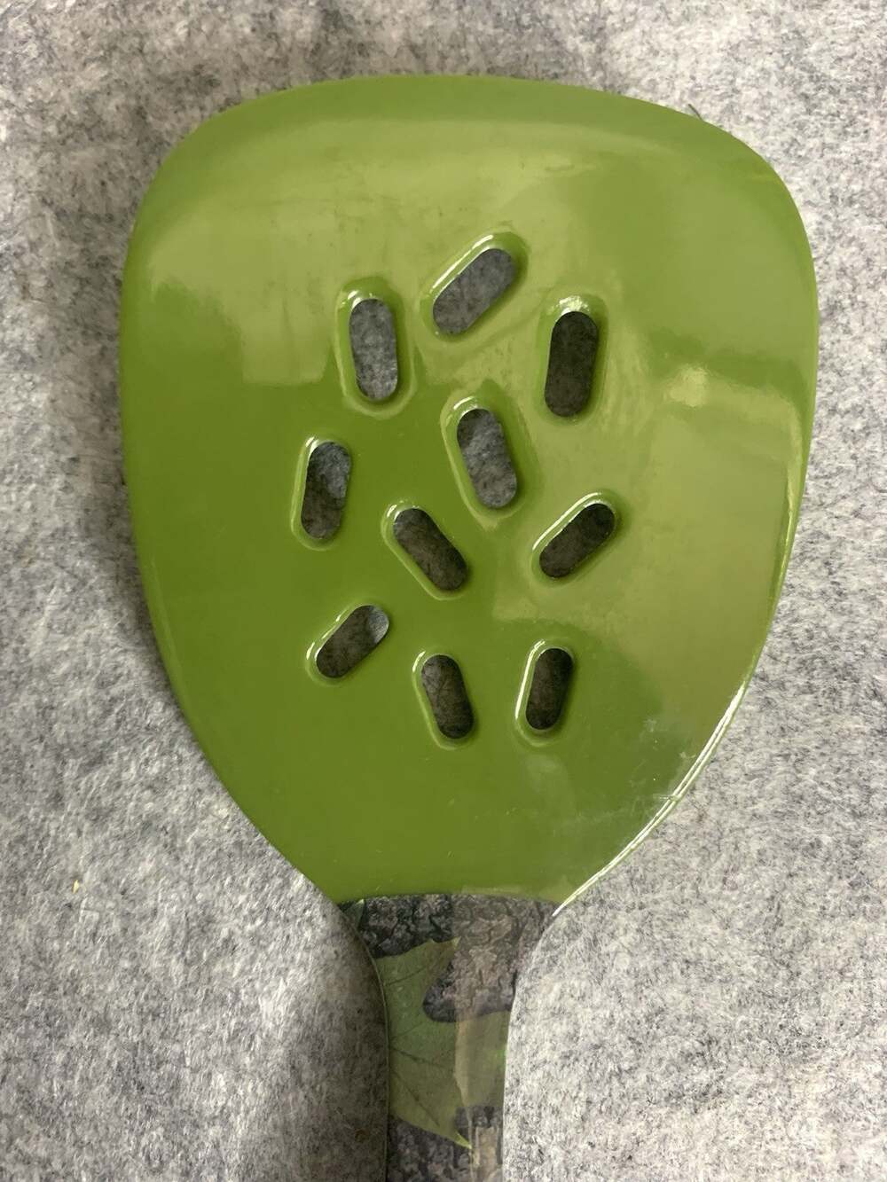 CB Outdoor Camping Spatula Green Camouflage Camping Cookware Durable Plastic